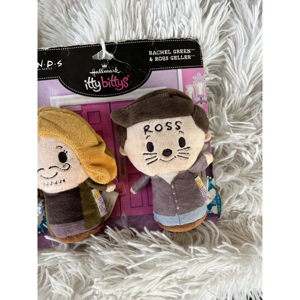 Hallmark Itty Bittys Friends Rachel Green Ross Geller Vegas Wedding Plush Set‎